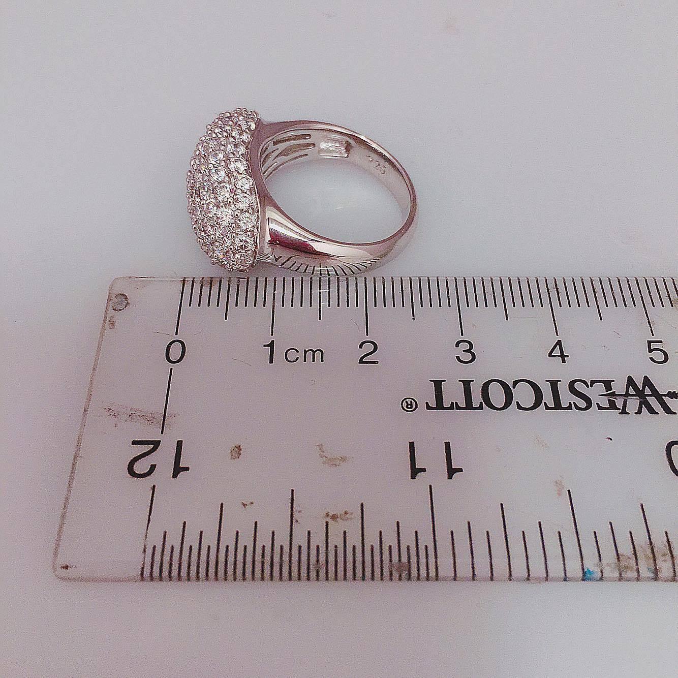 Women's or Men's 3.80ct Micro Pave Diamond Ring 