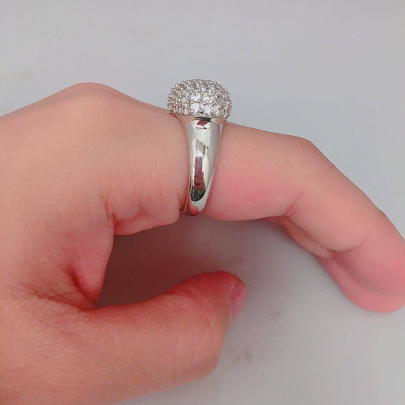 3.80ct Micro Pave Diamond Ring  1