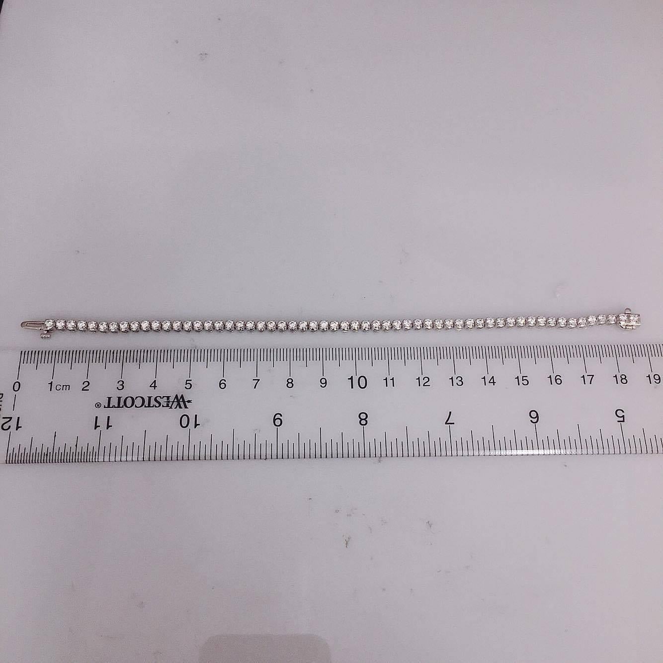 Women's Diamond Gold Four Prong Tennis Bracelet