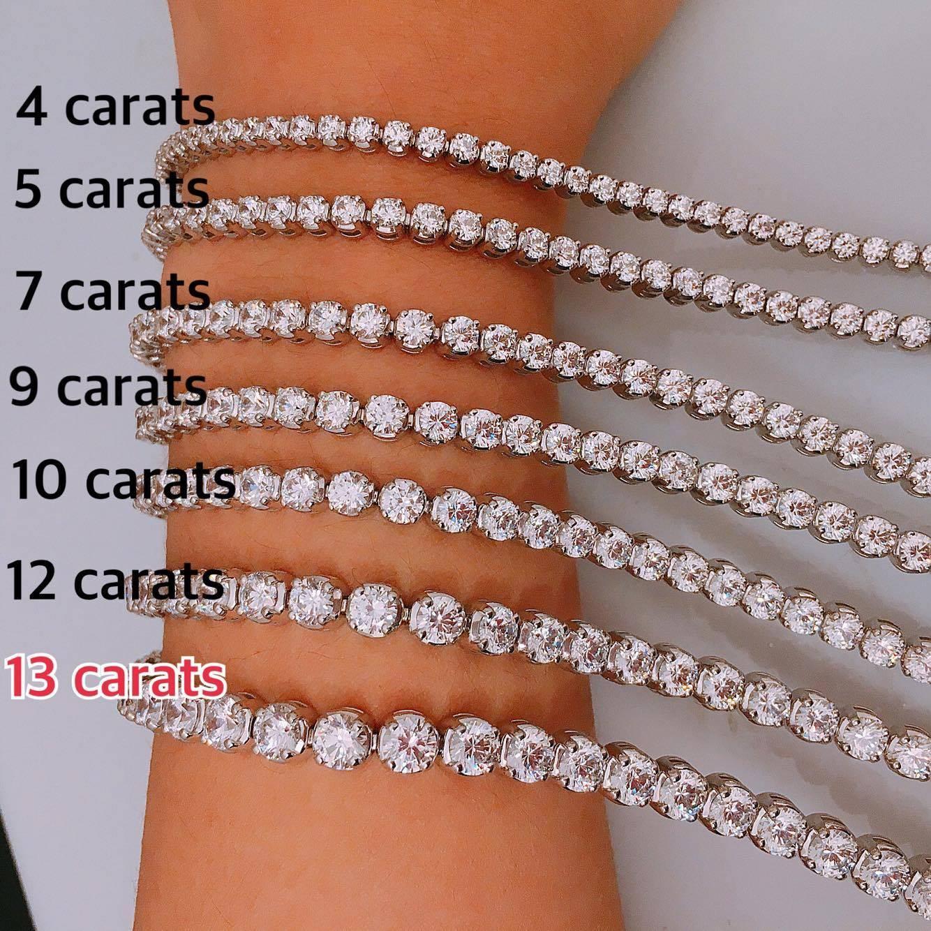 7 carat diamond bracelet