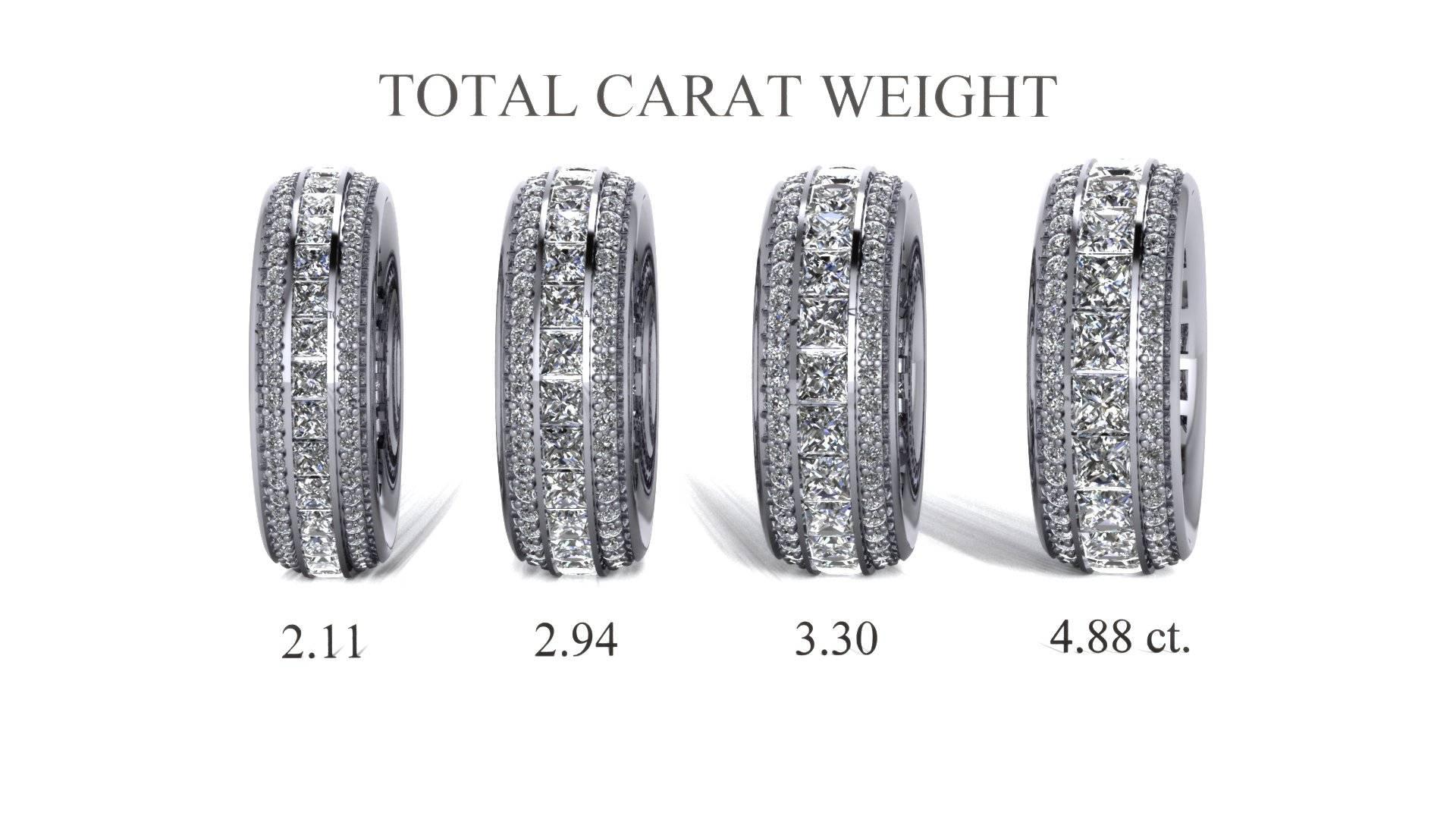 3 row eternity band