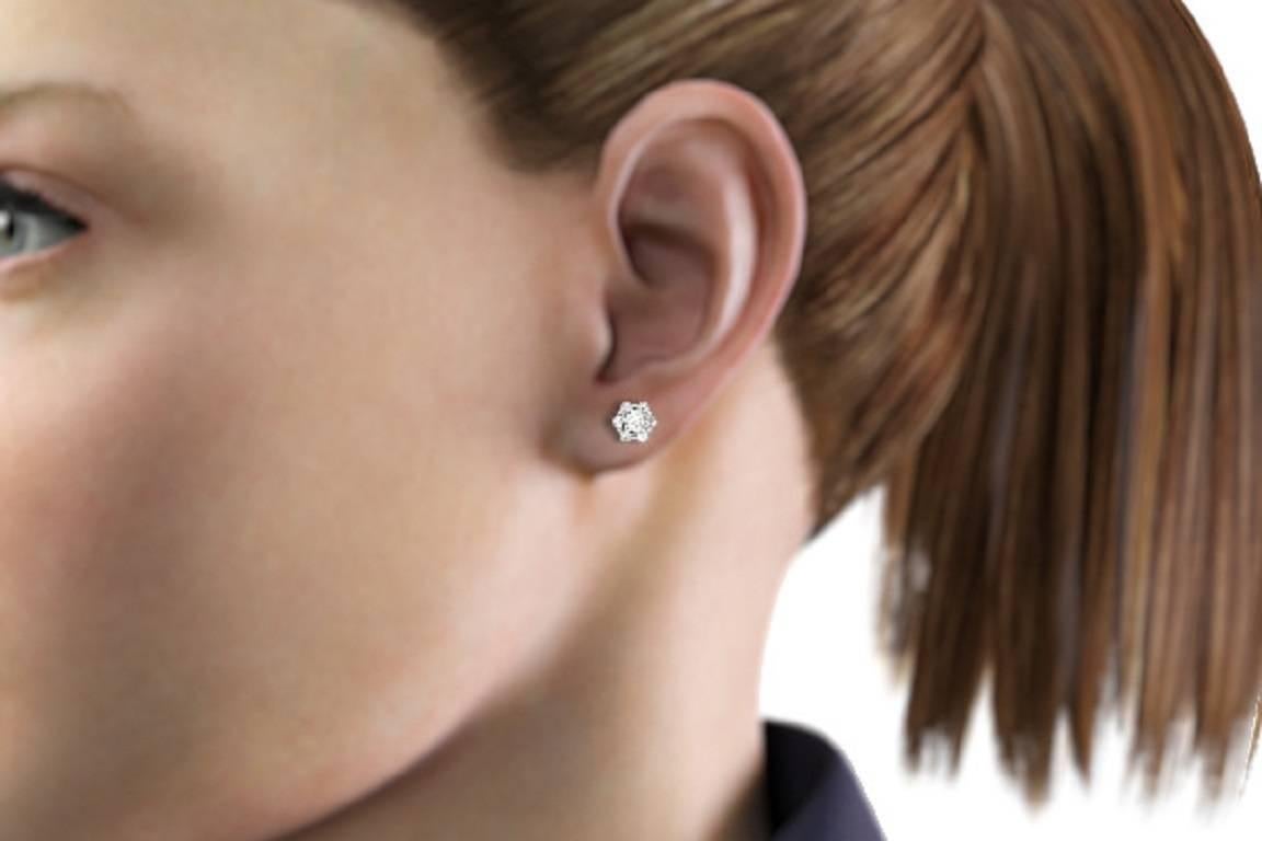 Diamond Cluster Earrings 2