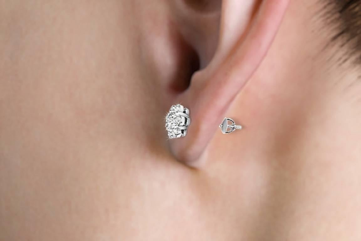 Diamond Cluster Earrings 3