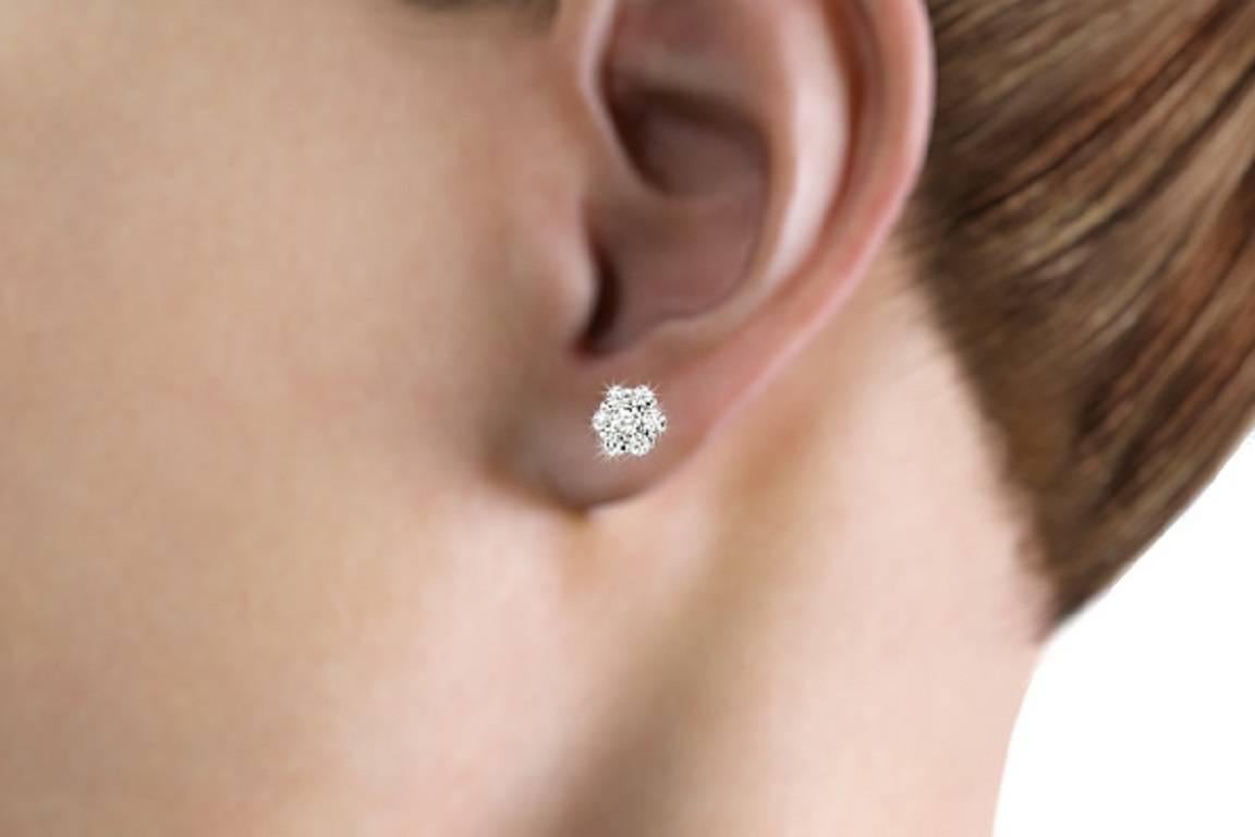 Diamond Cluster Earrings 4