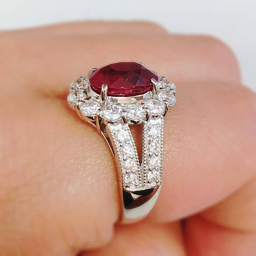 pigeon blood ruby ring for sale