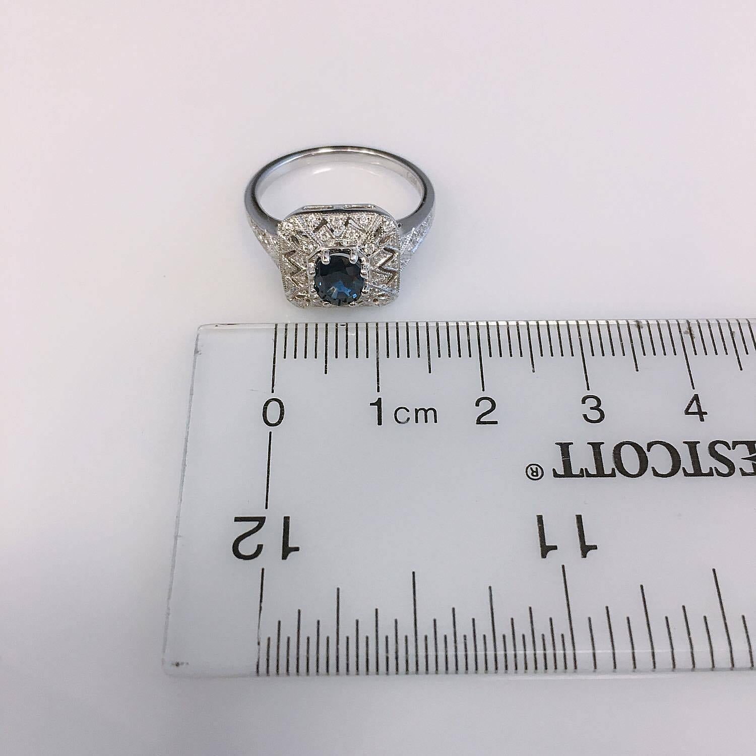 Emilio Jewelry Sapphire Diamond Ring 2