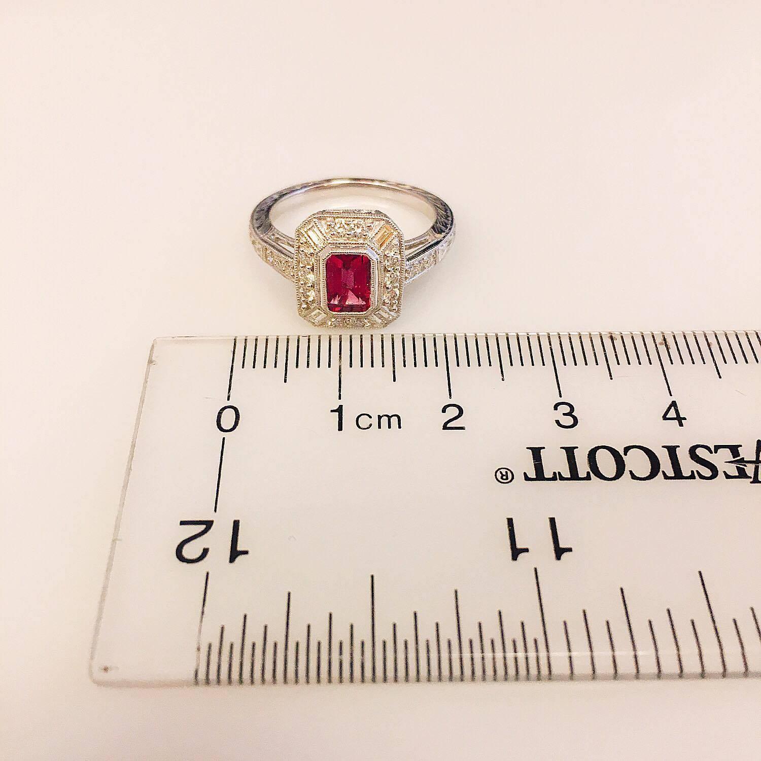 Emilio Jewelry Pink Tourmaline Diamond Ring 2