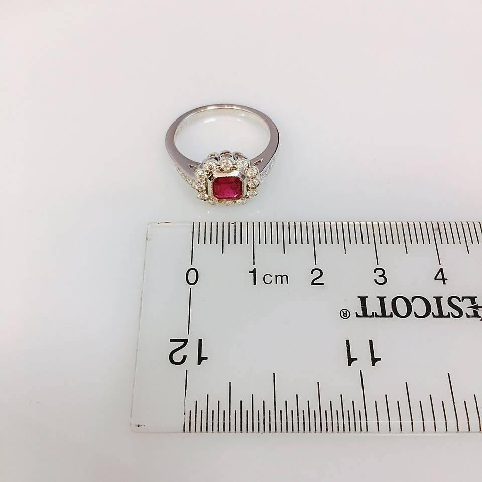Emilio Jewelry Ruby Diamond Ring In New Condition In New York, NY