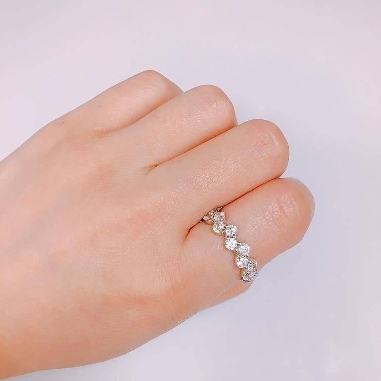 Modern Emilio Jewelry Diamond Gold Wedding Band Ring