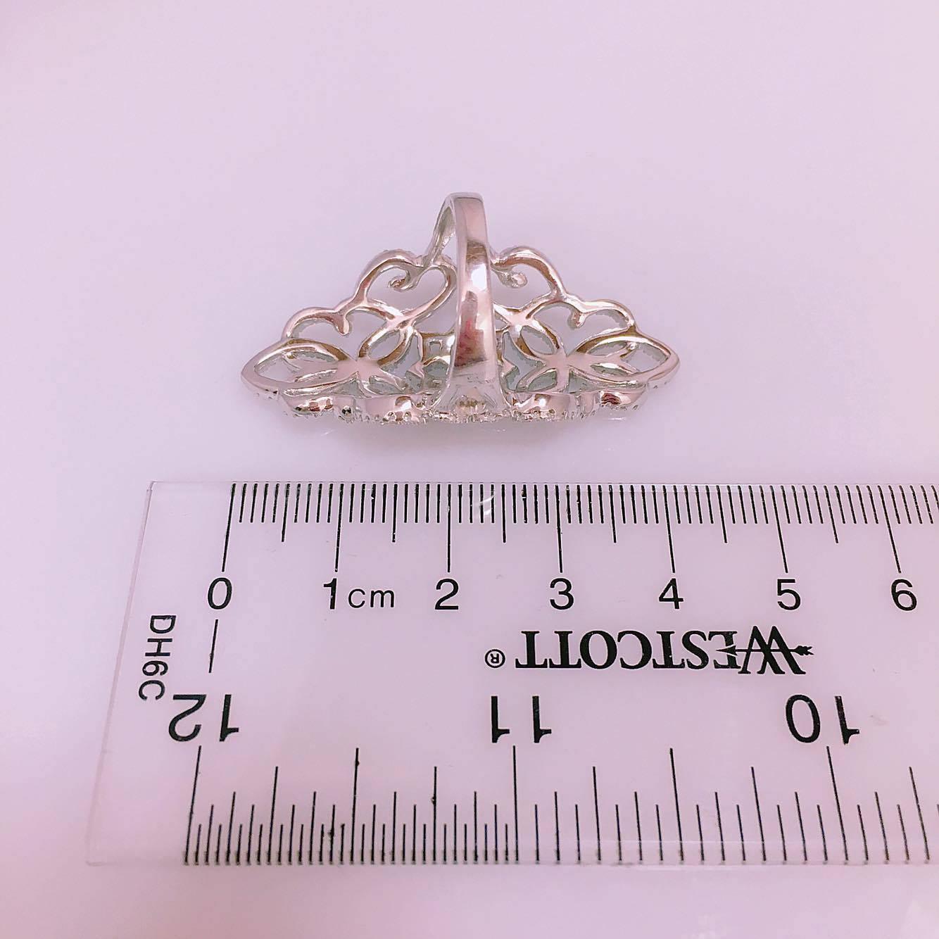 Women's Emilio Jewelry Long Classy Diamond Cocktail Ring