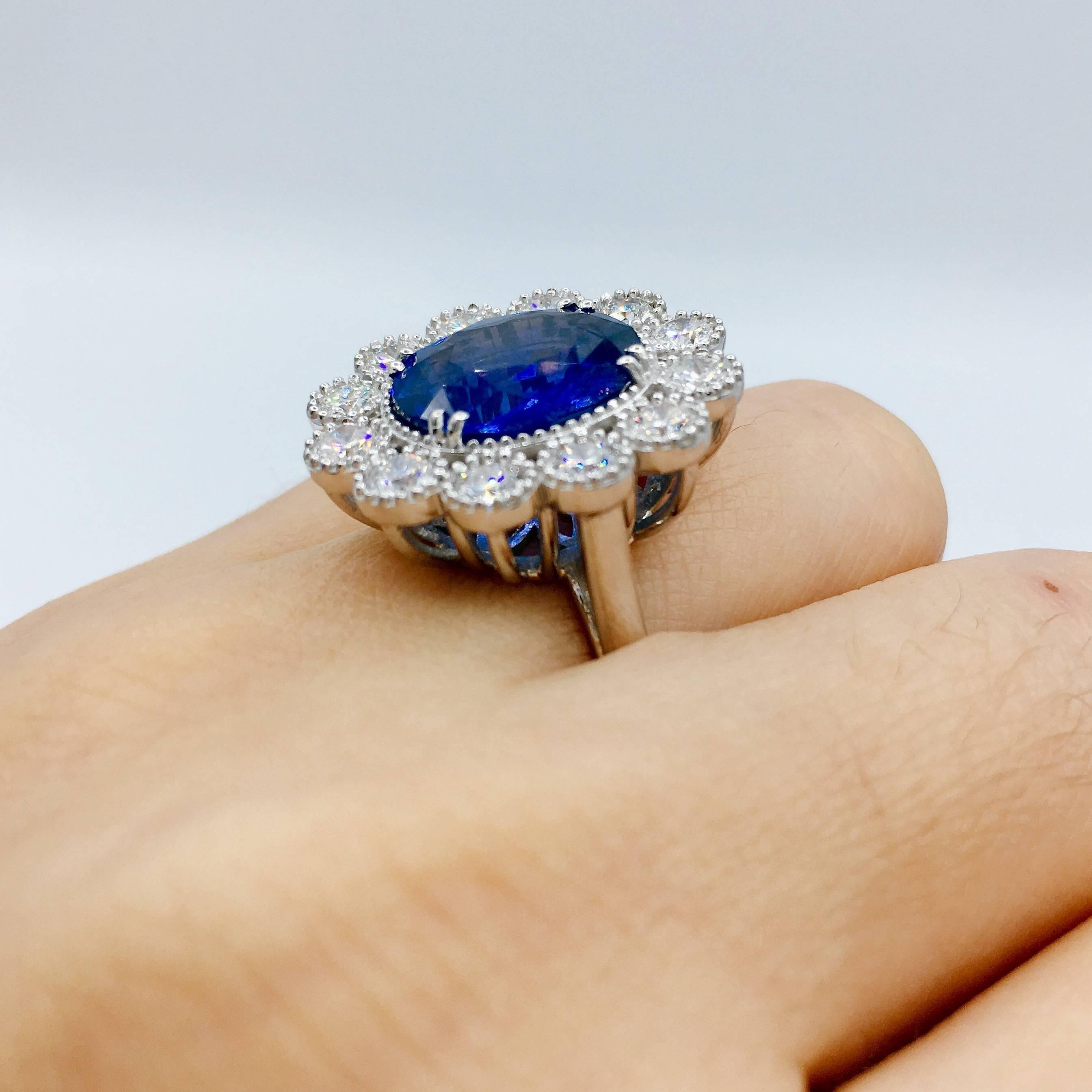 Emilio Jewelry Sapphire Diamond Ring  1