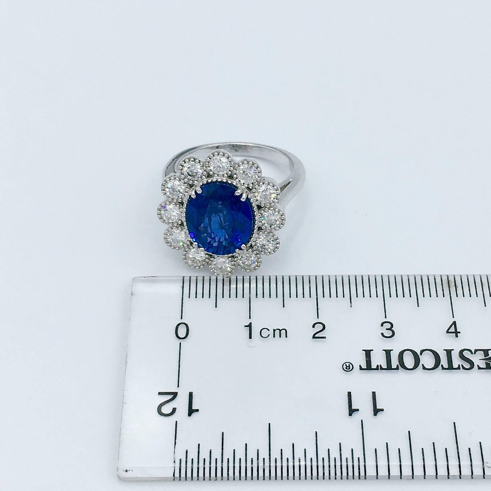 Emilio Jewelry Sapphire Diamond Ring  2