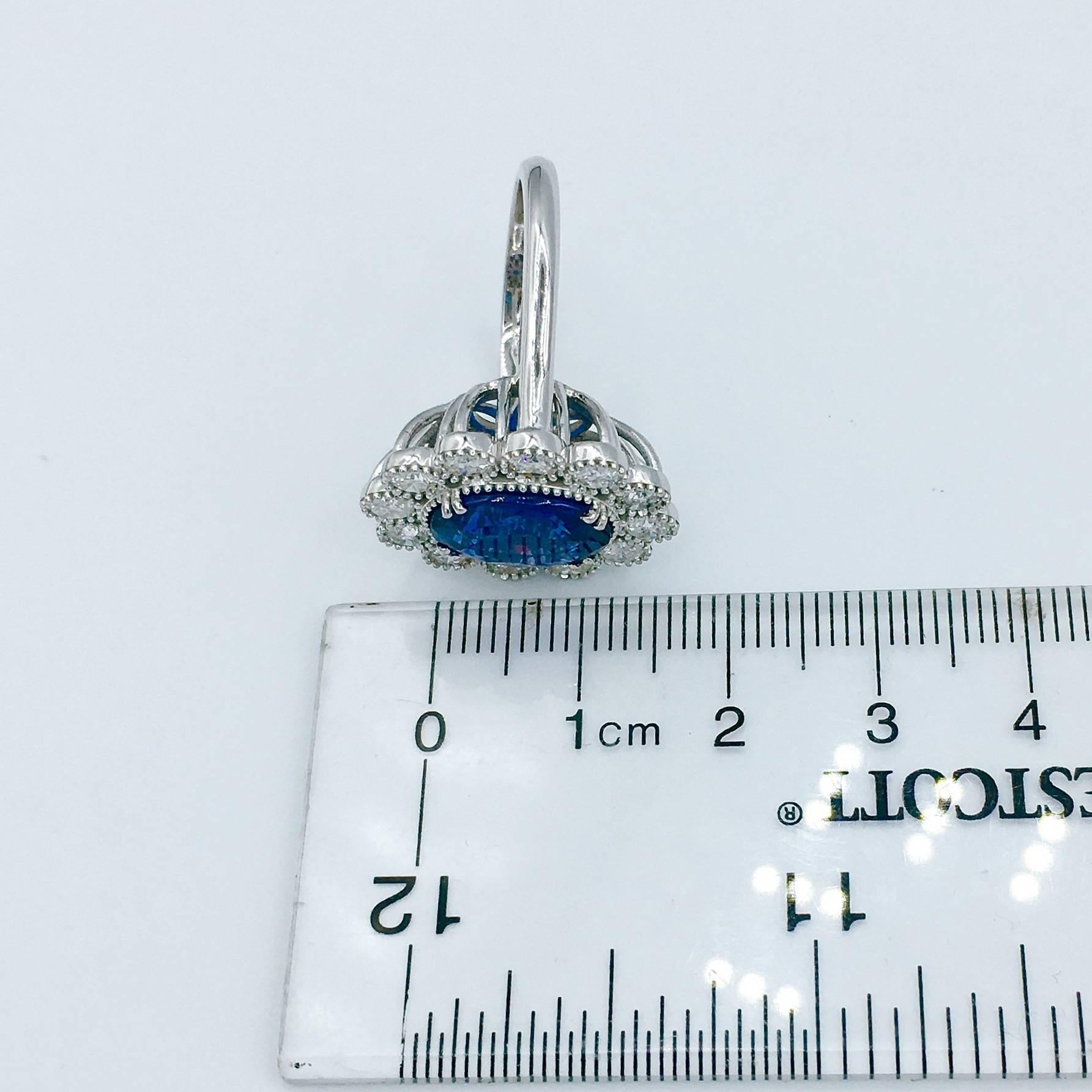 Emilio Jewelry Sapphire Diamond Ring  3