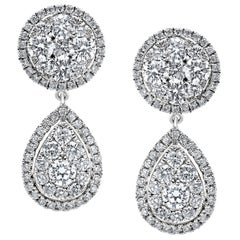 Emilio Jewelry Pear Drop Diamond Earrings