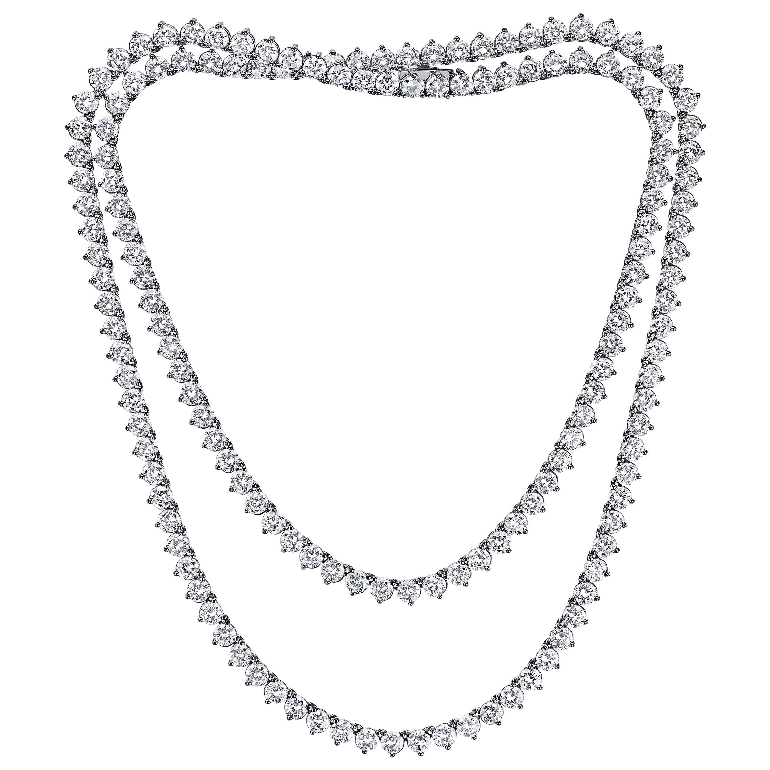 Emilio Jewelry 17.00 Carat Diamond Necklace