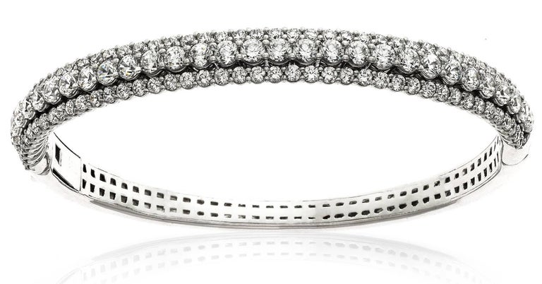 Emilio Jewelry 7.50 Carat Diamond Bangle Bracelet For Sale at 1stDibs