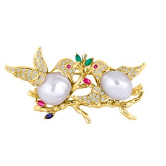 South Sea Pearl Brooches
