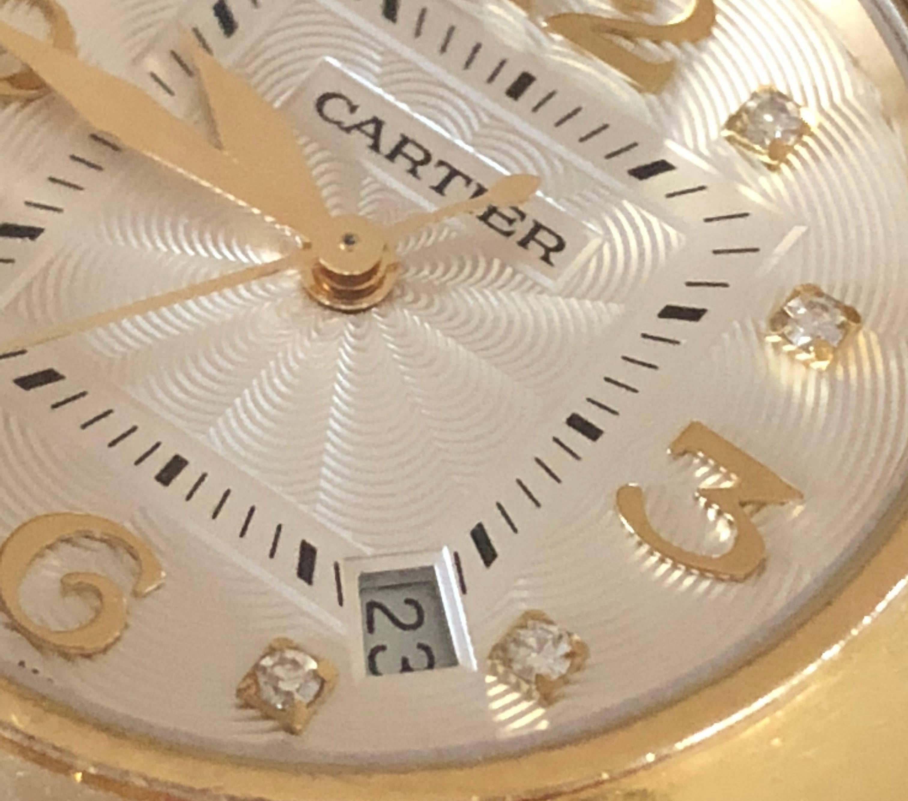 Cartier Yellow Gold Diamond Pasha Watch 2