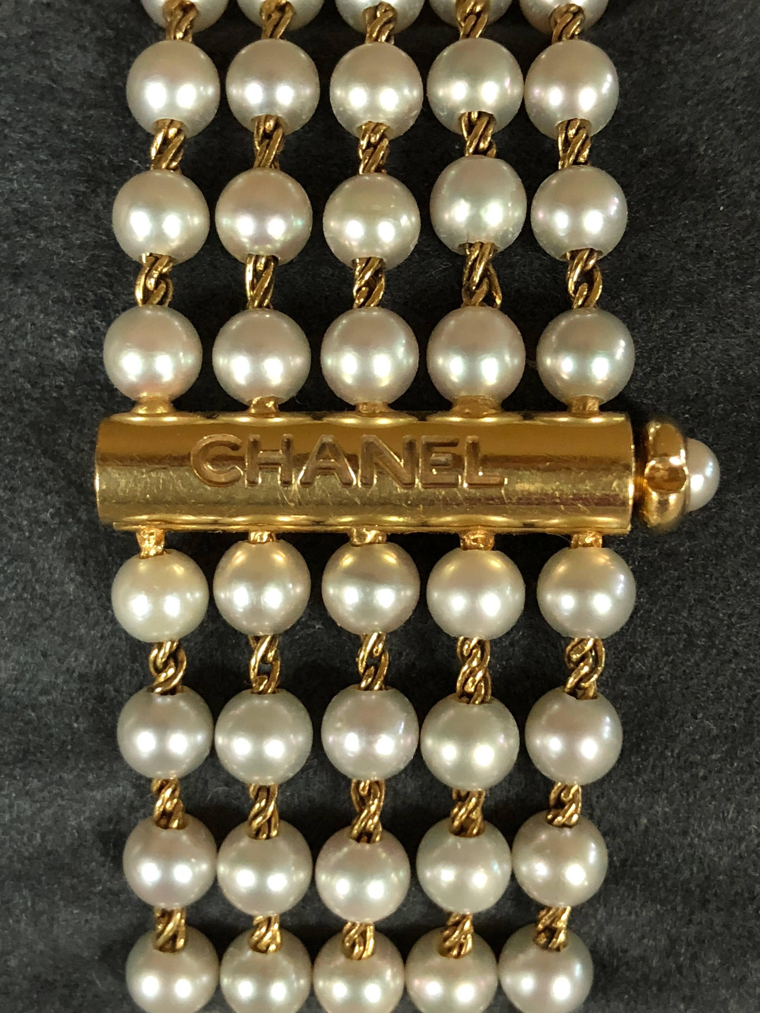 chanel mademoiselle pearl watch