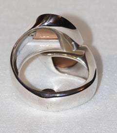 Hermes Pink Gold Silver Cuff