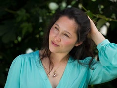 12 mm Violet Kasumi Japanese Pearl and Gemfields Ruby Pendant Necklace