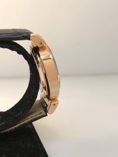 Harry Winston Rose Gold Premier Excenter Grey Dial Automatic Wristwatch