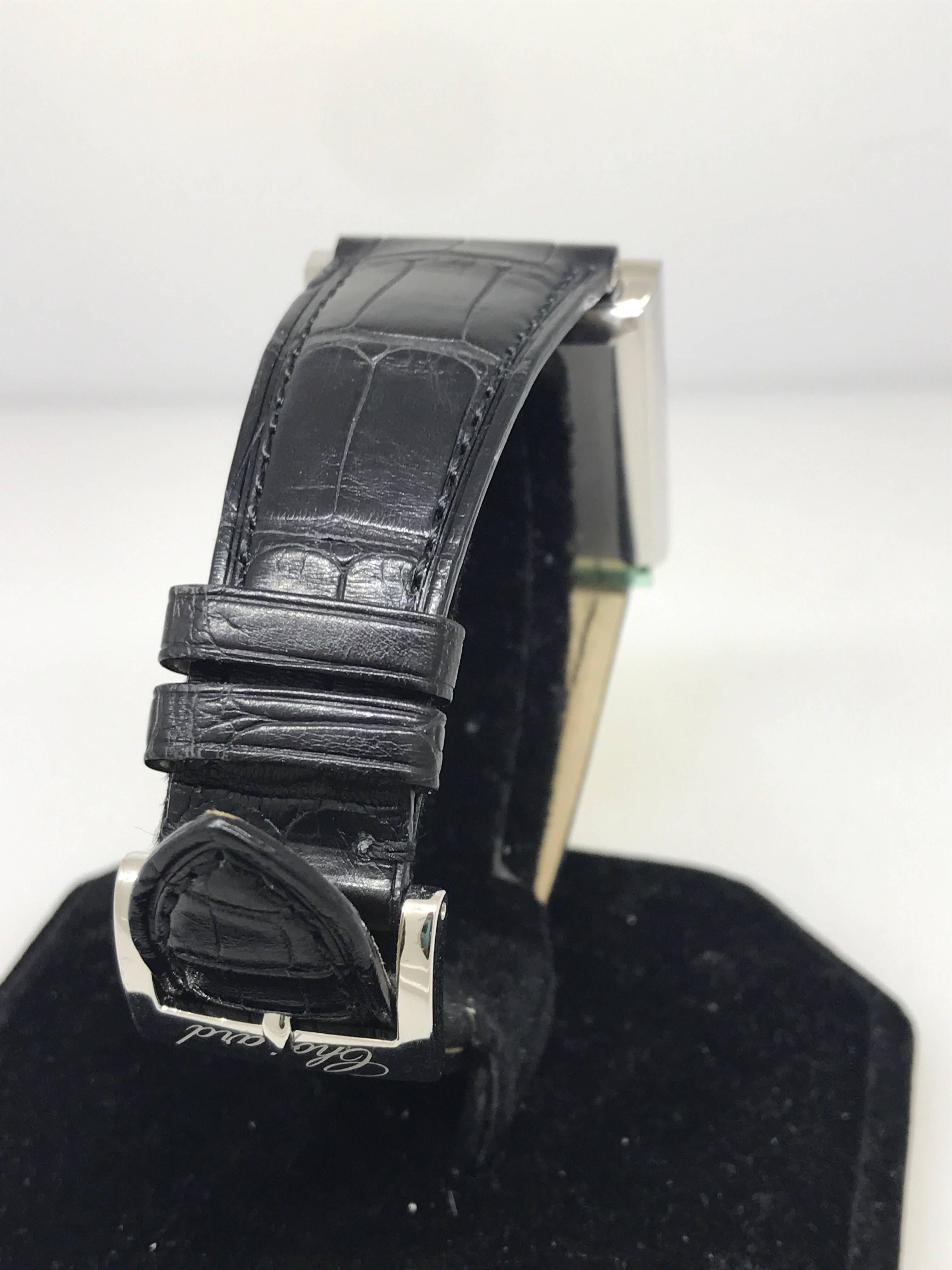 Chopard Ladies White Gold Happy Spirit Square Wristwatch Ref 20/7196 3