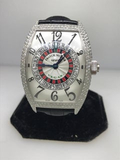 Franck Muller Stainless Steel Diamond Casablanca XXL Automatic Wristwatch