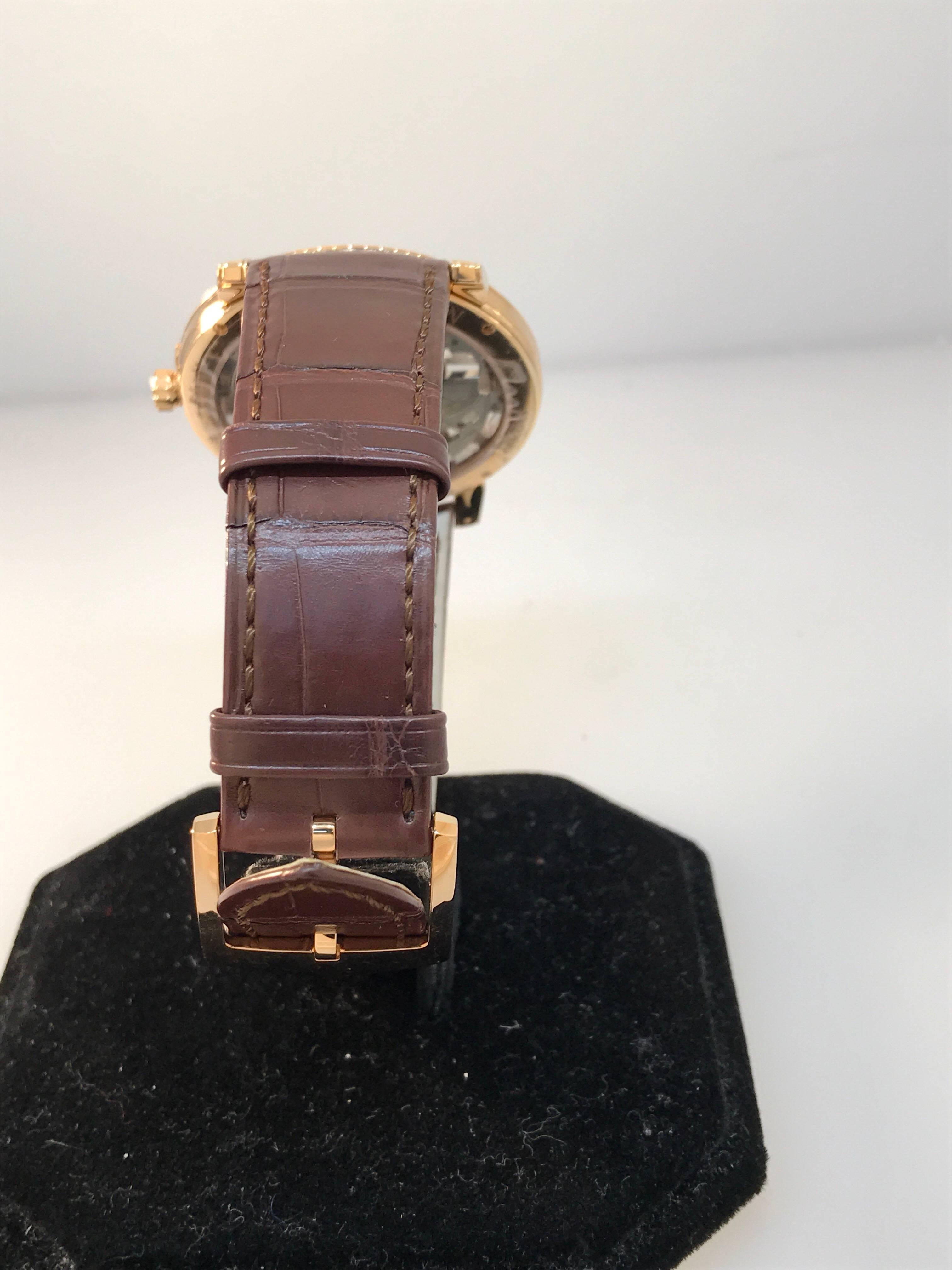 Harry Winston Rose Gold Midnight Brown Automatic Wristwatch 2