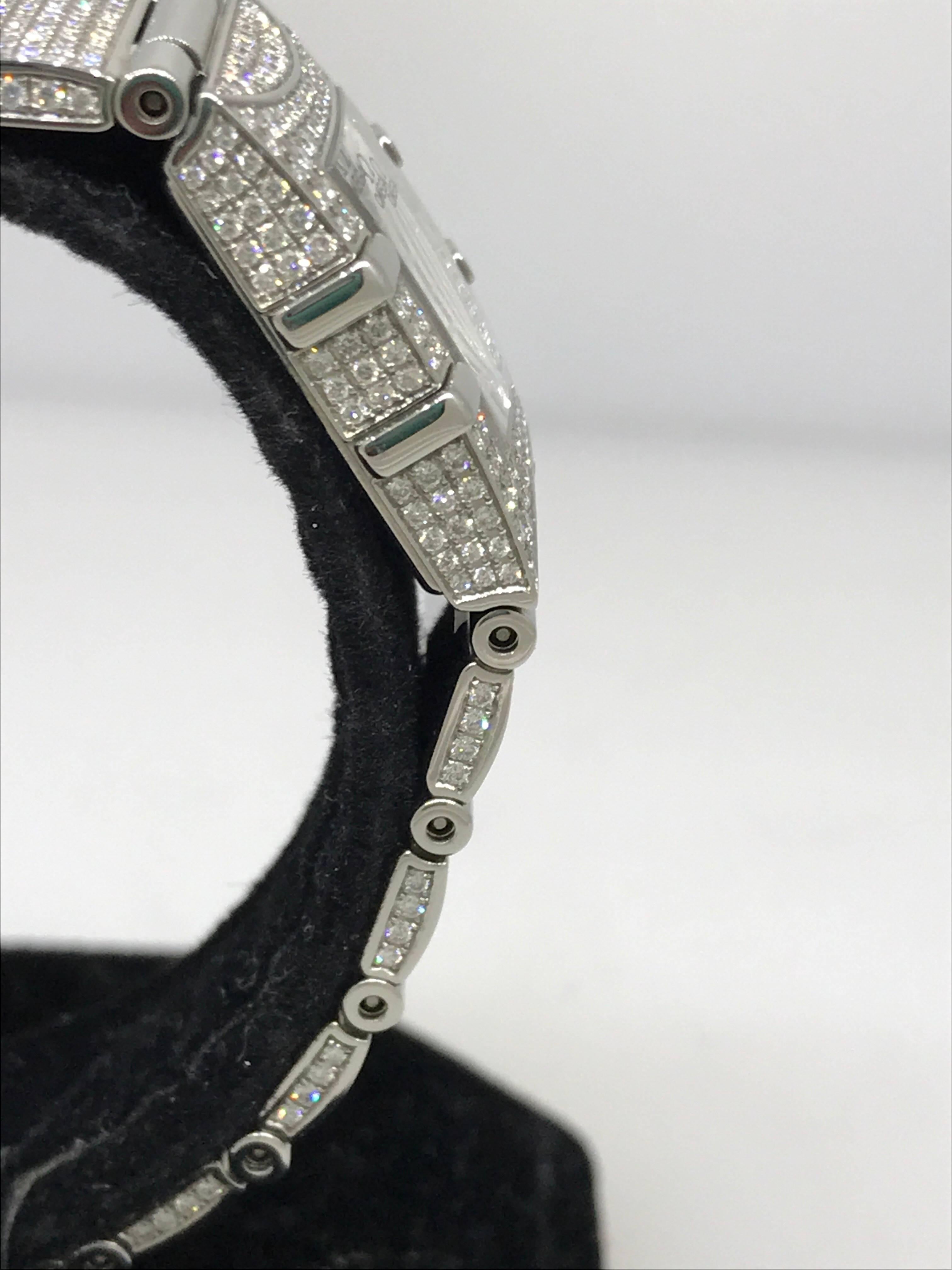 Omega Ladies Stainless Steel Diamond Constellation Squadra Ltd Ed Wristwatch  For Sale 5