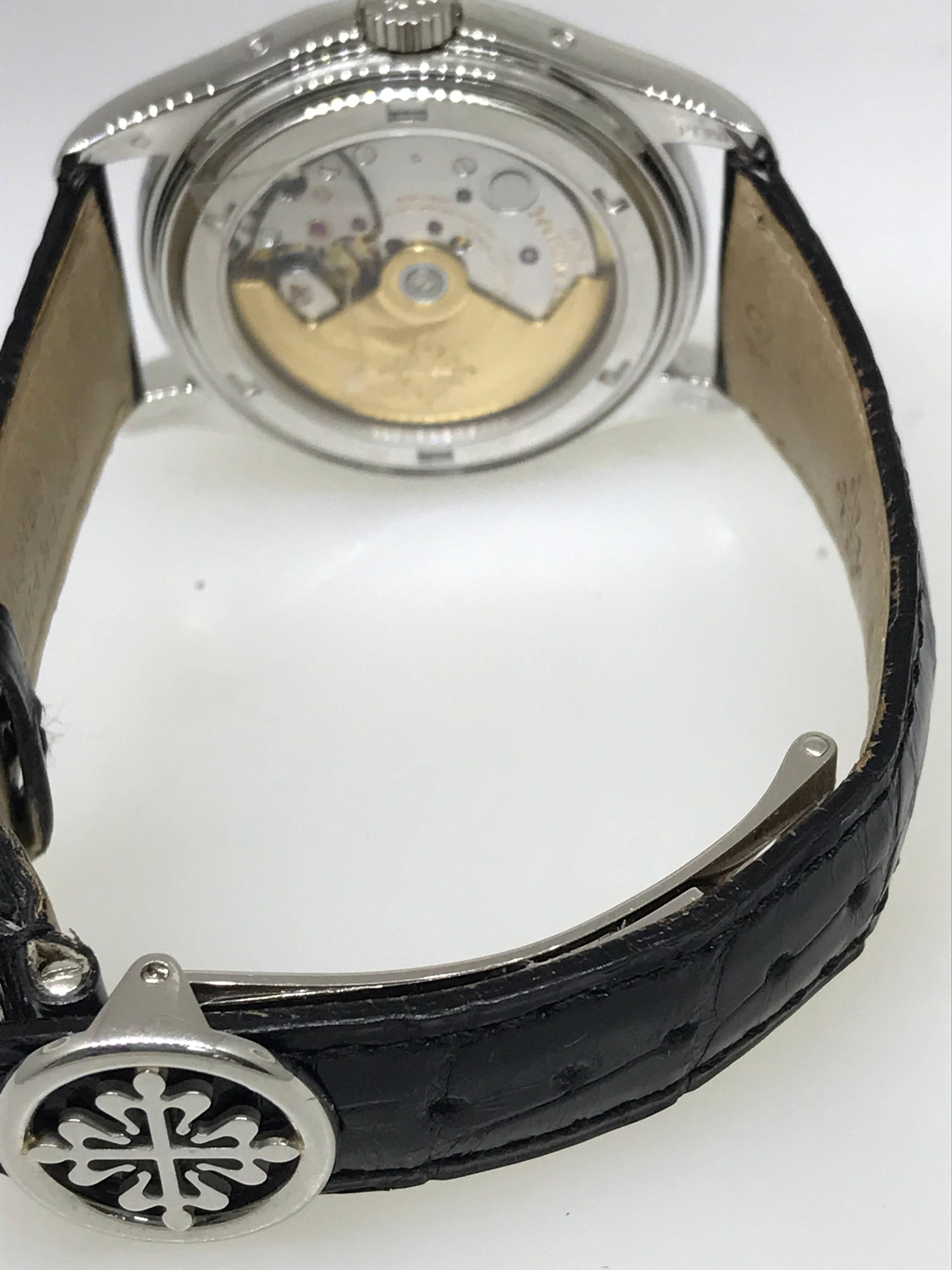 Patek Philippe Platinum Annual Calendar Moonphase Complication Wristwatch   5