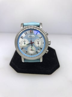 Chopard Mille Miglia Elton John Blue Dial and Leather Band Chronograph Watch