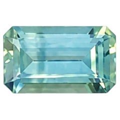 0.85 Carat Australian Parti Sapphire Emerald Cut Loose Gemstone