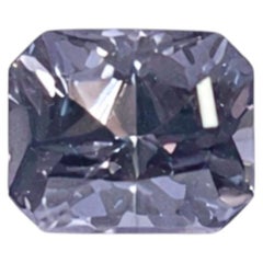 1.075 Carat Lavender-Gray Spinel Rectangular Radiant Cut Loose Gemstone