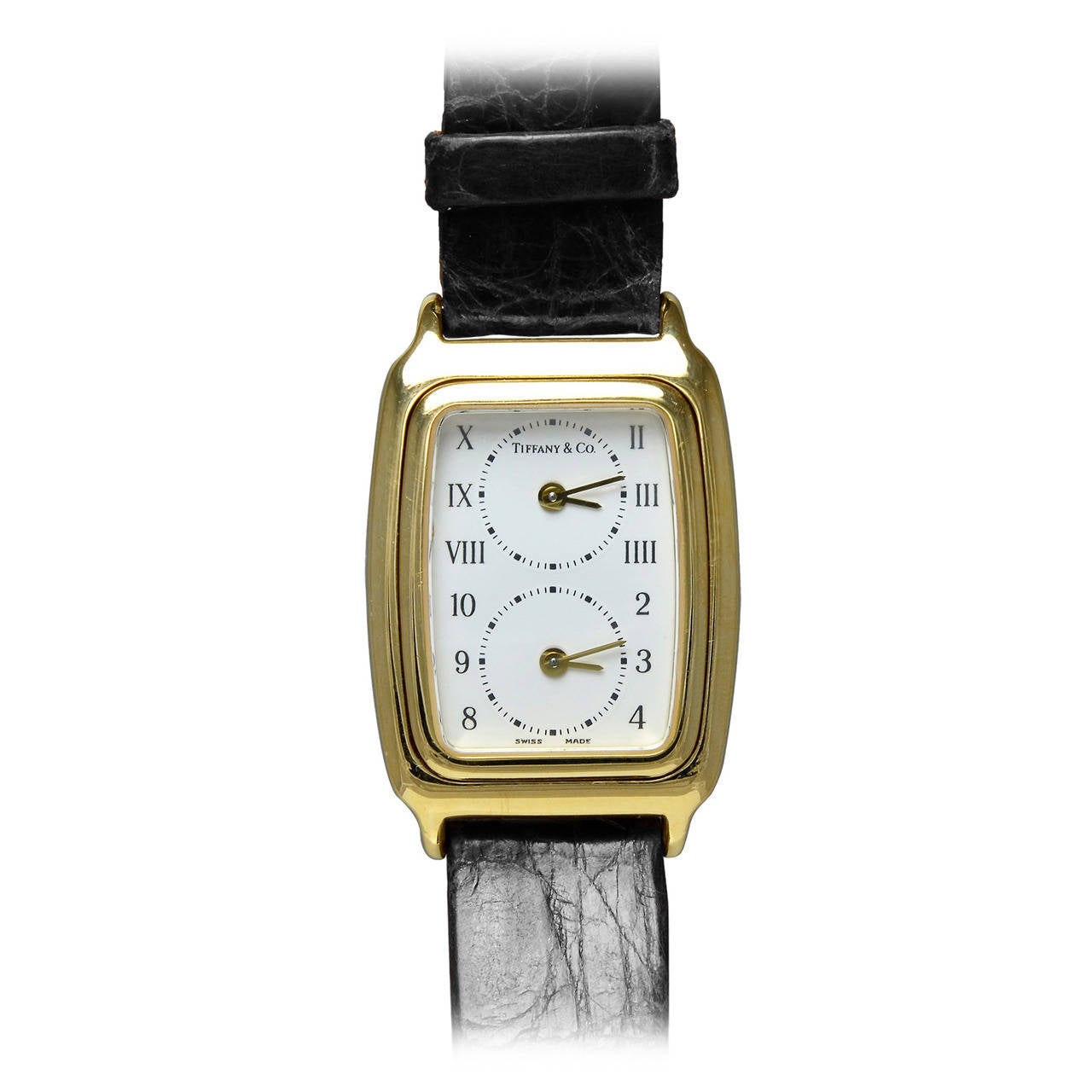 Tiffany & Co. Lady's Yellow Gold Dual Time Zone Quartz Wristwatch