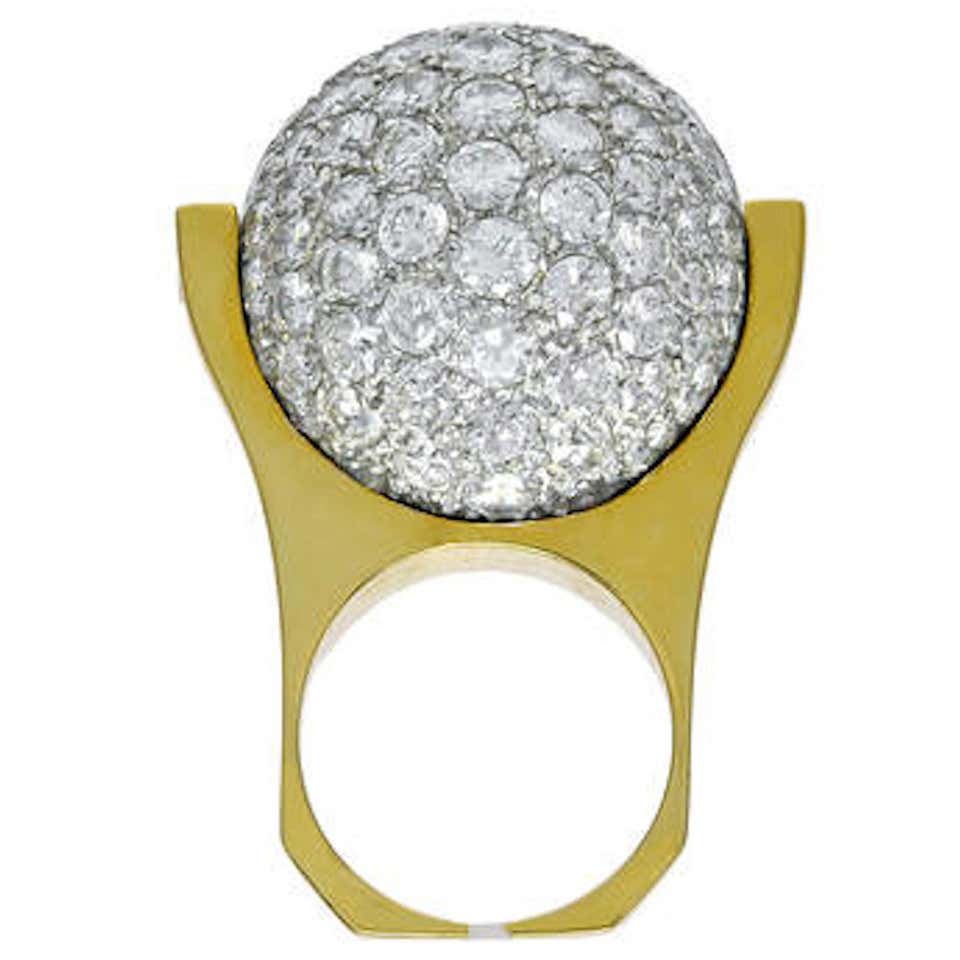 Diamond and Gold Spinning Ring at 1stDibs