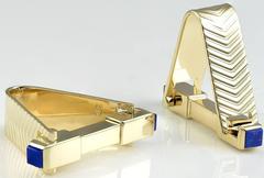 Large Around-the-Cuff Gold Cufflinks