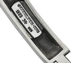 Barry Kieselstein-Cord Sterling and Leather Dog Collar