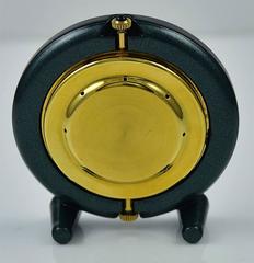 Verdura Miniature Enamel and Brass Clock