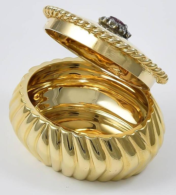 Antique Bejeweled Gold Pill Box For Sale at 1stDibs antique gold pill