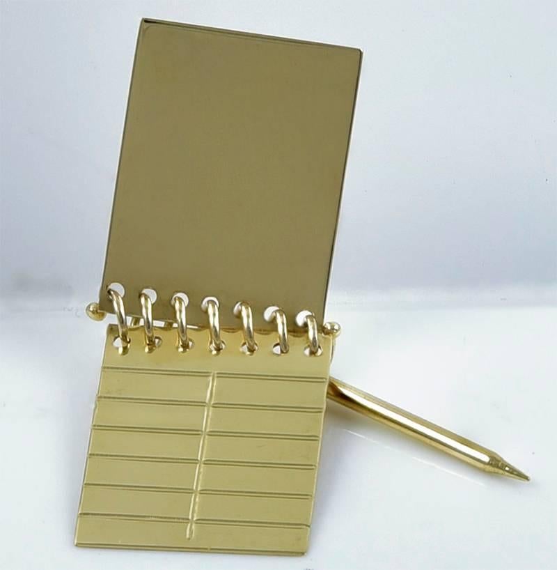 Gold Charme Stenostift und Bleistift im Zustand „Hervorragend“ im Angebot in New York, NY