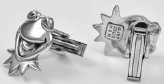 Kermit The Frog Sterling Cuff Links
