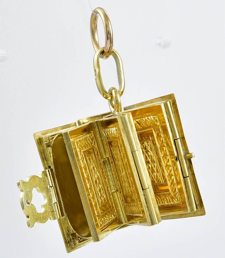 gold book locket