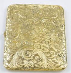 Antique Gold Traveling Picture Frame