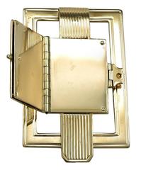 Art Deco Gold Money Clip with Secret Compartment