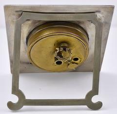 Brilliant Art Deco Sterling and Enamel Clock