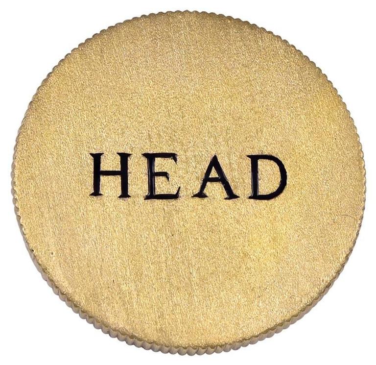 Enamel Gold Head or Tail Coin For Sale at 1stDibs head or tail, tailcoin, head & tail