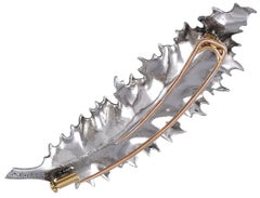 M. Buccellati Gold and Silver Leaf Pin