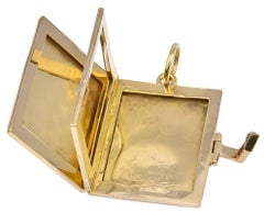 Retro Gold and Ruby Four-Picture Locket