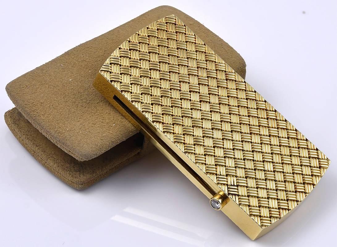 Gold-Glas-Glas-Glas-Brieftasche im Zustand „Hervorragend“ im Angebot in New York, NY